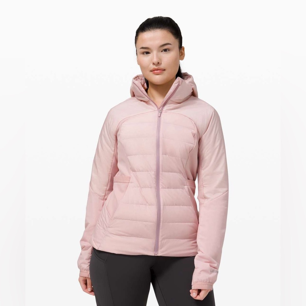 Lululemon ‘Down For It All’ Goose Down Jacket, Porcelain Pink, Size 6